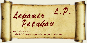 Lepomir Petakov vizit kartica